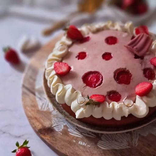 Tarte noix de coco fraises