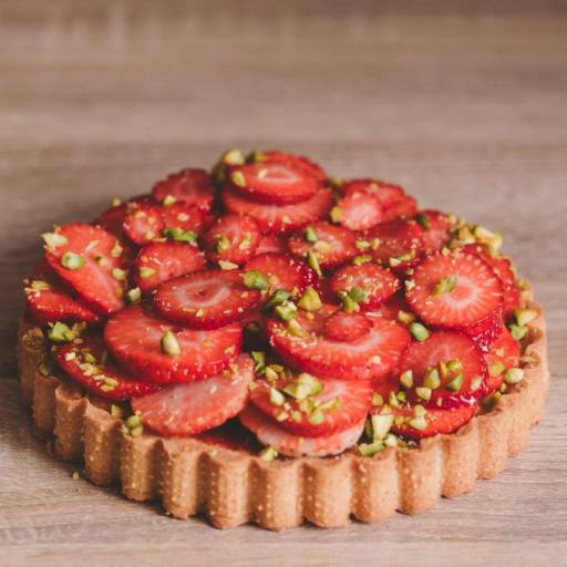 Tarte fraise pistache