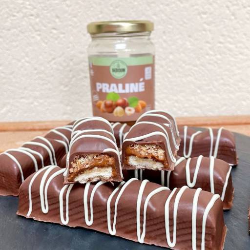 Barres chocolat praliné